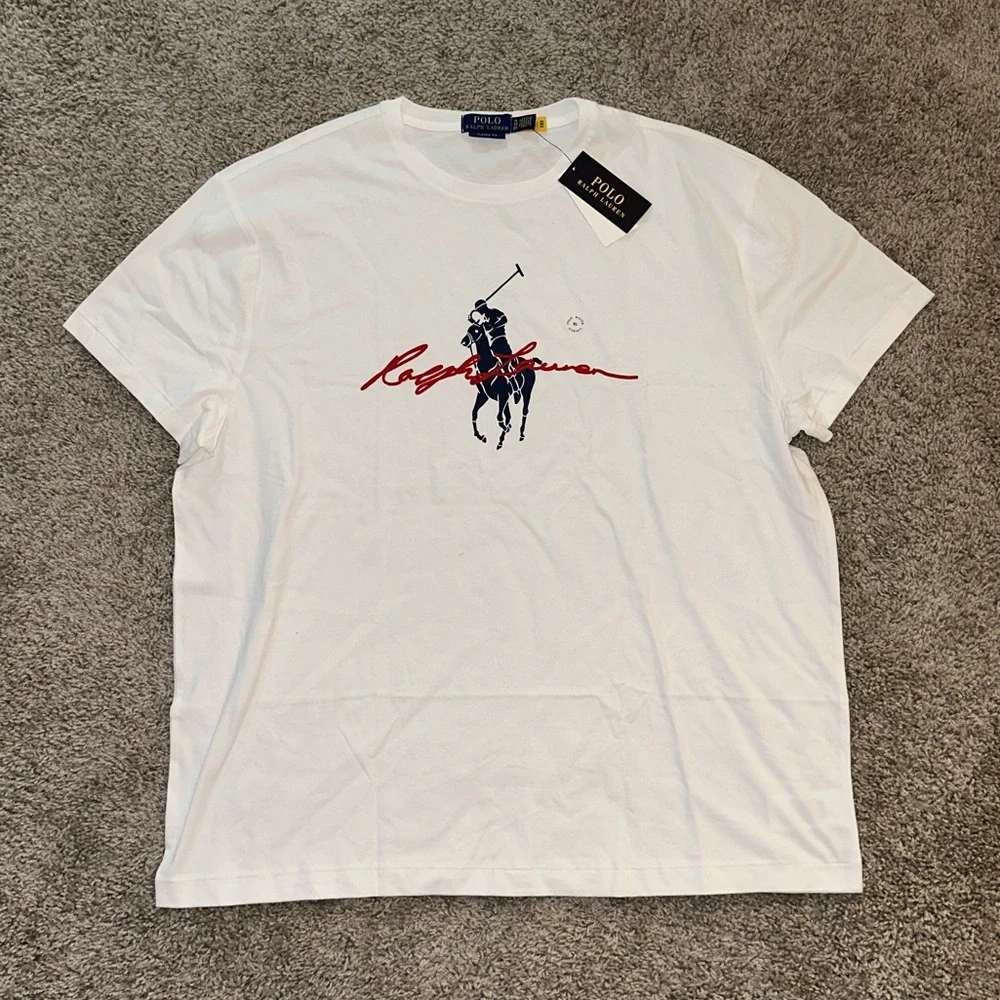 NWT Polo Ralph Lauren Men’s Big Pony Logo Jersey Short Sleeve Tee Shirt